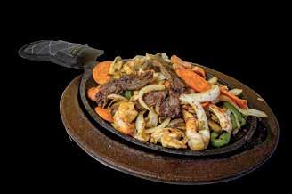 Specialties Fajitas Fajita for two add 4.00 to include an additional salad, rice, refried beans and flour tortillas.