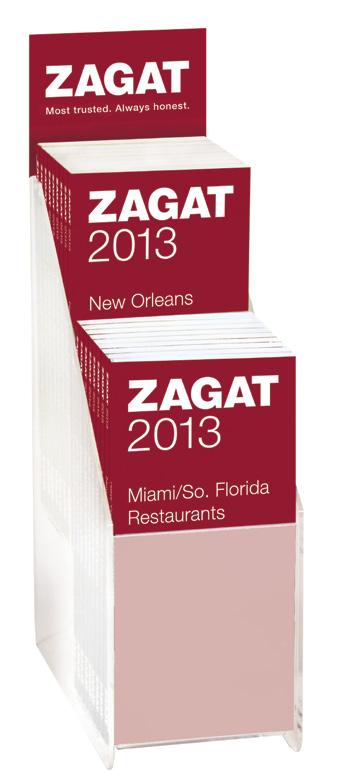 Free Point-of-Sale Materials Placed at the register, Zagat s free displays will multiply your sales.