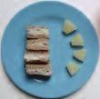 SNACK Mini soft cheese and pineapple sandwiches Suggested portion sizes Wholemeal bread Soft cheese Pineapple Milk 1-4 year olds As shown in the photo 20g 20g 1-2 year olds 3-4 year olds 35g 17g 17g
