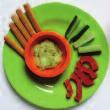 SNACK Breadsticks, guacamole and cucumber and pepper sticks Suggested portion sizes Breadsticks Guacamole Cucumber and pepper sticks Milk 1-4 year olds As shown in the photo 8g 30g 1-2 year olds 3-4