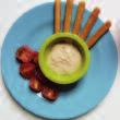 SNACK Breadsticks, houmous dip and cherry tomatoes Suggested portion sizes Breadsticks Houmous dip Cherry tomatoes Milk 1-4 year olds As shown in the