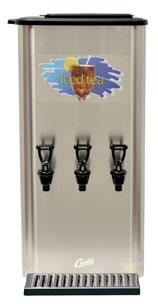 Kit WC-8654 WC-53117-101K Liquid Iced Tea/Coffee Dispensers MODEL # DESCRIPTION CUP CLEARANCE* HEIGHT x WIDTH x DEPTH DISPENSER FILL WEIGHT TCC1 Iced Tea Concentrate Dispensers Single Faucet Oval 60.