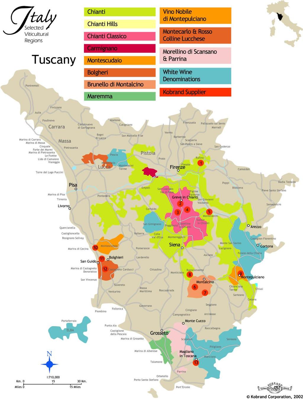Geography of Cabernet Franc Tuscany Super Tuscans Vino da Tavola Originally outside of Italian law Maremma Maremma, once an open, disease-infested marsh, has only been considered a world-class wine