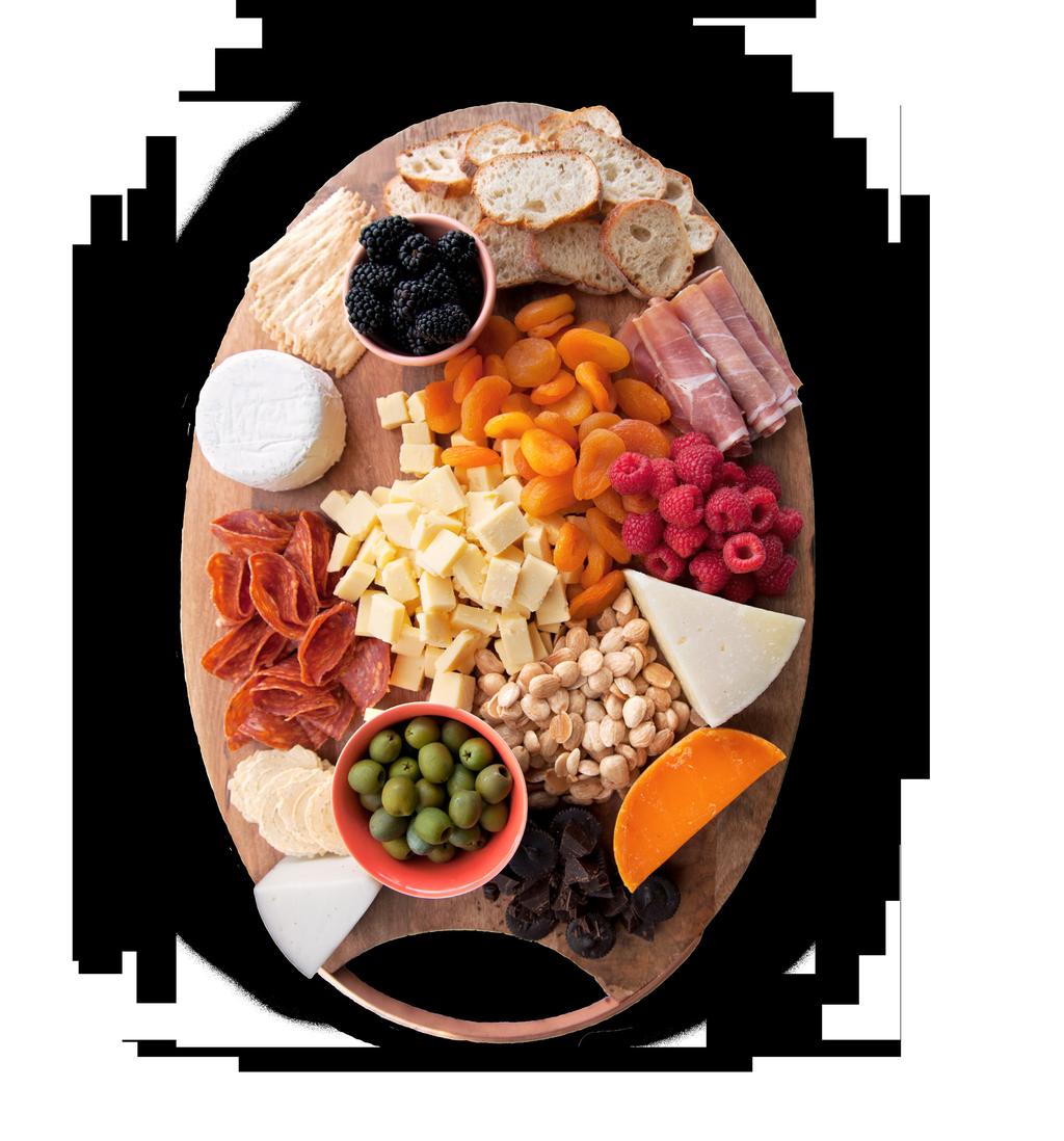 BUILD THE PERFECT CHARCUTERIE BOARD TRIPLE-CREAM BRIE Soft Cheese Cheese and wine go hand-in-hand! Use this guide to put together a fun, tasty cheese board for your event.