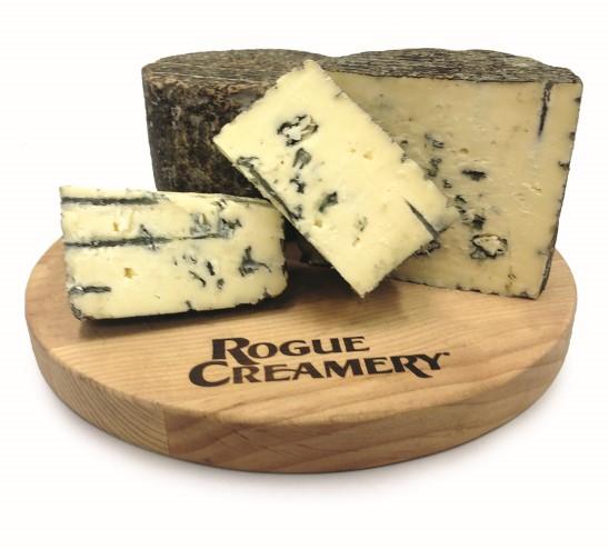This cheese ages from it's rind inward and grows progressively softer and 3rd place American Cheese Society Smokey Blue #6208 5lb Wheel Rogue Creamery, Oregon Cold