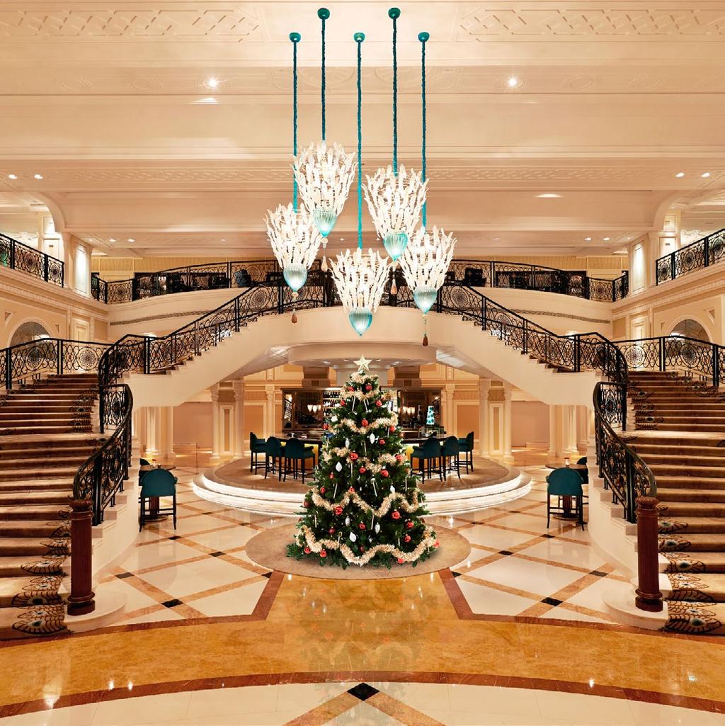 TREE LIGHTING CEREMONY Peacock Alley Waldorf Astoria Ras Al Khaimah will kick off the festive season with a traditional tree lighting ceremony at the Peacock Alley on 6th December 2017 from 4pm to