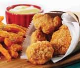 Boneless Wings/Breast Chunks Premium Solid Muscle Features & Benefits: Par fried or fully cooked and frozen Safe handling and customizable portions Quick and easy preparation Cooks from frozen saving