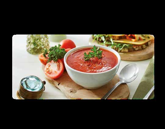 Soup Soup of the day 7.50 Soup served with a thick slice of organic brown bread topped with matching garnish. Ask one of our staff about the soup of the day. Organic tomato soup 7.