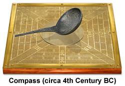 The Compass According to ancient records, natural magnets were employed in China as direction-finding devices.