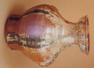 earthenware hu vase, h: 35.5 cm, d: 25 cm
