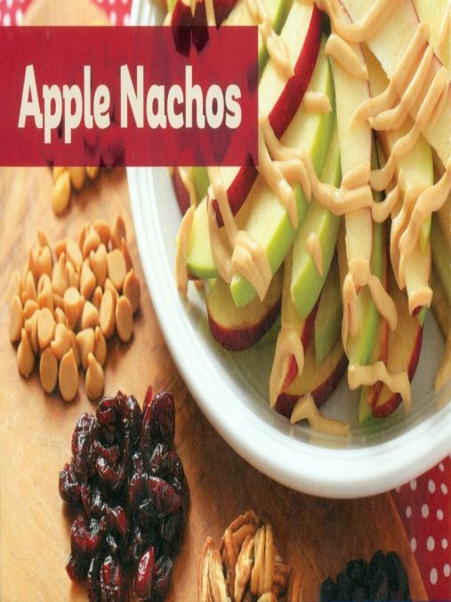 APPLE NACHOS ¼ cup peanut butter 2 tablespoons milk 2 red apples, cored and cut into ¼ inch slices ¼ cup non-fat Greek yogurt 1 tablespoon honey 2 green apples, cored and cut into ¼ inch slices 1.