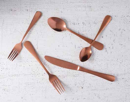 Salad/Dessert Fork Varick Fulton Vintage Rose Gold Take the tabletop to the next level with this memorable and buzzworthy collection in a vintage rose gold finish.
