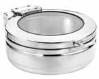Featuring 18/10 stainless steel and a tempered glass lid with brass alloy braking