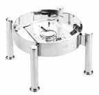 5" 6054590 1 cs Round Induction Chafer w/glass Lid and S/S Insert 14.75" x 18.88" x 6.