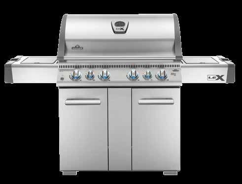 Available as a natural gas or propane unit 5 CERAMIC INFRARED REAR BURNER Ceramic rear rotisserie burner radiant heat seals and locks in the juices quickly for superior