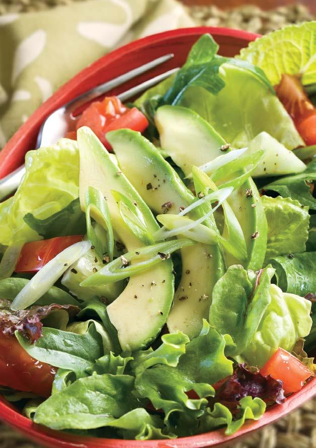 Avocado Garden Salad This salad is easy to fix, looks great on a plate and is delicious to eat.