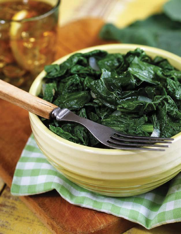 Savory Greens You do not have to boil your greens for hours; in fact, doing this pulls nutrients out of them. Save time and nutrients by cooking greens for only one-half hour.