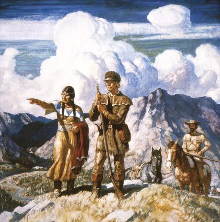 Sacagawea A Shoshone Indian woman named Sacagawea helped Lewis and Clark on their journey by translating the languages