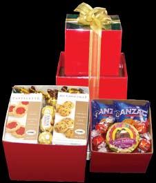 The Christmas Box - $28 1 Fowlers Vacola, Foil Wrapped Luxury Plum Pudding, 100g 1 Box Unibic Au Chocolat, 65g 1 Box
