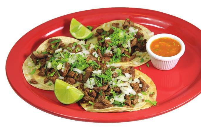 99 Al Pastor Tacos Combo Grilled pork, soft corn tortillas, onions, cilantro, served with rice & beans... $12.
