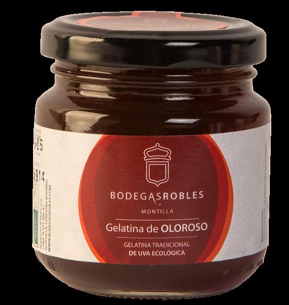 Oloroso organic jelly from a reduction of our Piedra Luenga Oloroso organic wine, which confers a pleasant gelatinous texture which is a characteristic feature of the product.