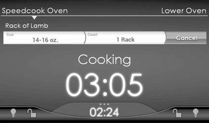 The Speedcook Oven Note: The pre-programmed Speedcook settings, which have been developed through extensive testing by our staff of professional chefs, may differ in time and temperature from what