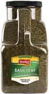 A-C Basil Leaf Whole 68037 Durkee 26 OZ Whole Basil Leaf offers a convenient way to add a traditional flavor to Italian foods and other dishes.