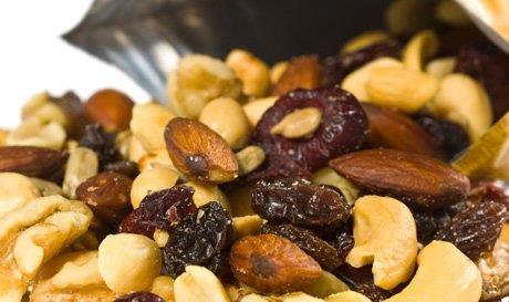 Simple ways to eat more nuts and seeds A handful of nuts or seeds makes a healthy snack Combine with dried fruit to make