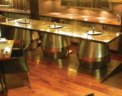 Traditional ceramic or mild steel cooking surface Typical minimum wall thickness 75mm (twice