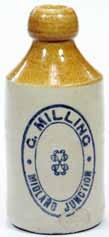 0) $100-125 77 Ginger Beer Eclipse Aerated Water Works, Phoenix t/m, Kalgoorlie, VG. Glaze worn on lip. $40-50 J. Asher & Co. 10 oz.