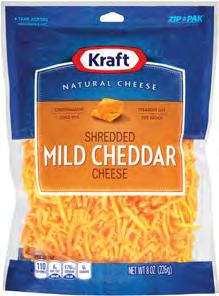 2/ 5 Kraft Cheese Slices or