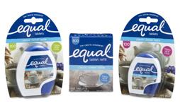 Available in 100 and 300 tablet dispenser packs, as well as 500 pack refills. Equal Spoonful is the perfect sugar substitute.