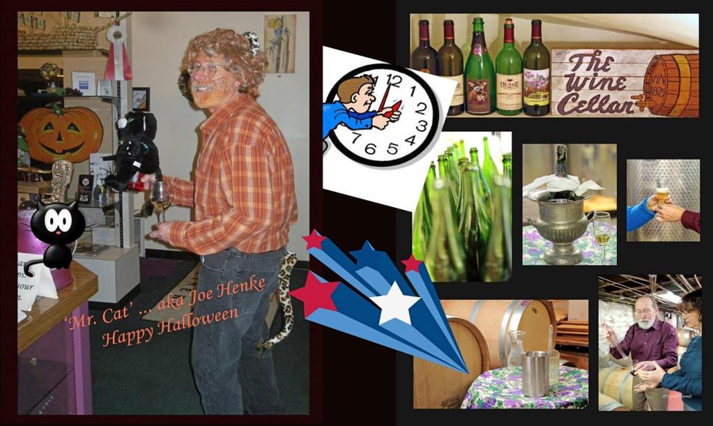 Henke Winery Summer/Fall Newsletter 2016 Saturday, October 29, 2016 is our annual Halloween Costume Party, including a prize for the best costume! The winner will receive a $25 gift certificate.
