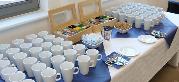 Refreshments and catering Tea / coffee & pastries