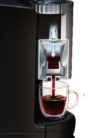 workspace Brews a full range of single-serve drinks including coffee shop specialties to satisfy everyone s needs Brews directly from pack to cup, eliminating taste contamination from one drink to