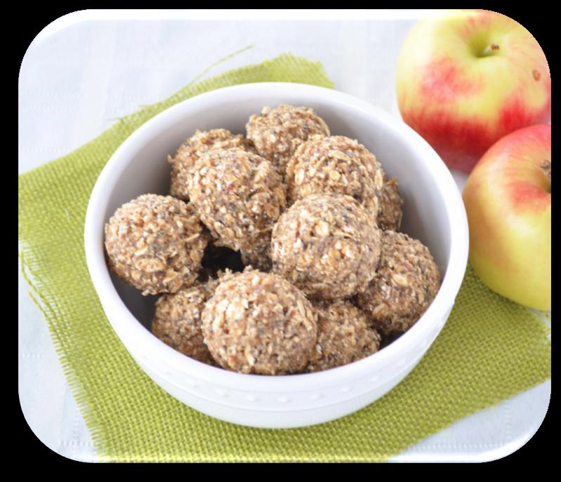APPLE ALMOND ENERGY BITES If you are looking for a healthy, dessert-like snack that is full of fall flavor then give these a try!