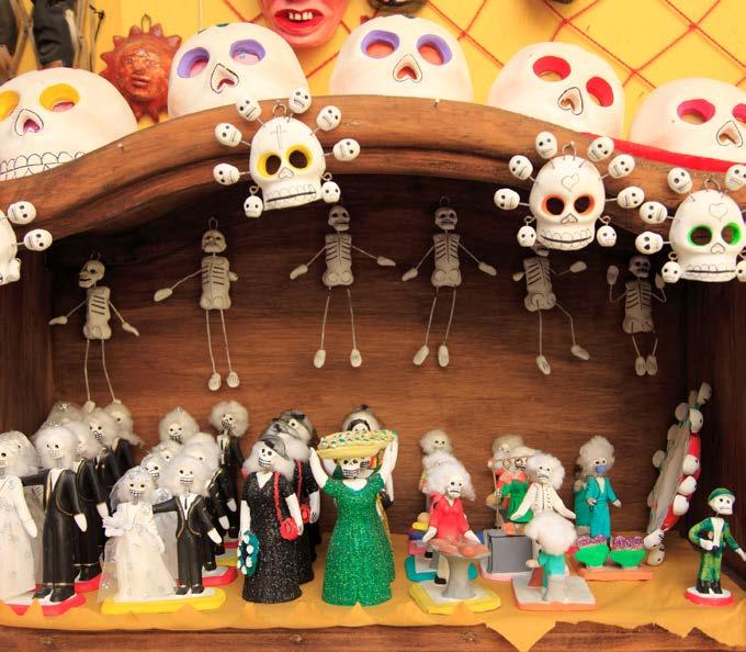 The Day of the Dead lasts three days. It is a happy time.