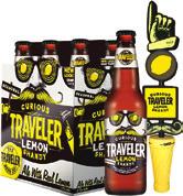 4% Traveler Refreshment Variety Pack This variety pack includes: Curious Traveler Lemon Shandy, Aloha Traveler Pineapple Shandy and Grapefruit Traveler Shandy. ABV: Varies Package: 12 oz.