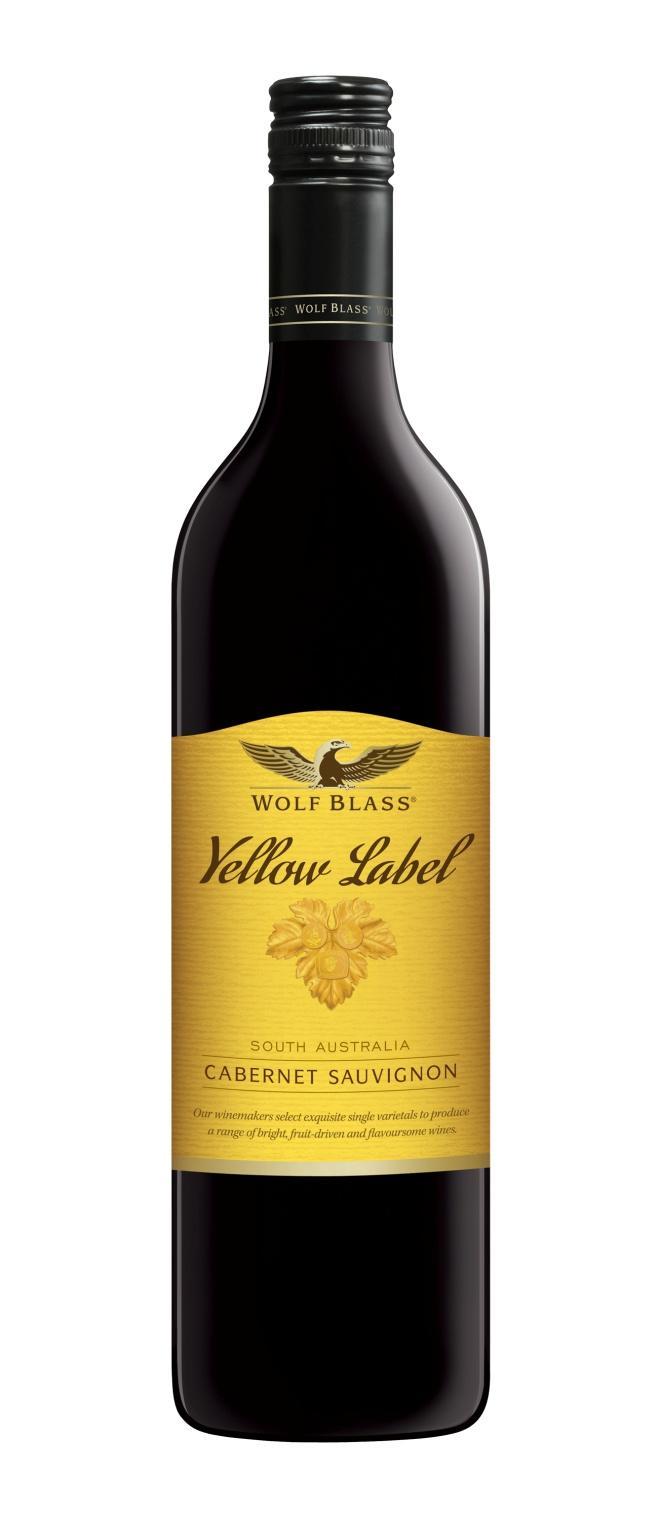 Wolf Blass - Yellow Label Cabernet Sauvignon Grape Varieties : 100% Cabernet Sauvignon. Tasting Note : Deep crimson with purple hues color.