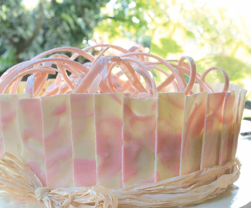 It s a girl Pink and white chocolate cake 2 x 30 cm-diameter chocolate layer cake of your choice For a 30 cm diameter cake you will use the full standard cake recipe but it will make one layer only.