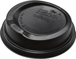 Castaway coffee cup lids feature Eco-Smart biodegrading* technology which allows the plastic to break down in a biologically active landfill.