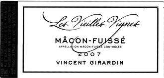00 Maison Vincent Girardin, Mâcon-Fuissé (2012) Burgundy, France Appellation Mâcon-Fuissé SKU
