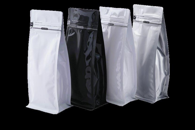 27 Flat Bottom Pouch with Tear off Zipper : Flat bottom pouches are new style packaging which has combination of stand up pouch and side gusset.