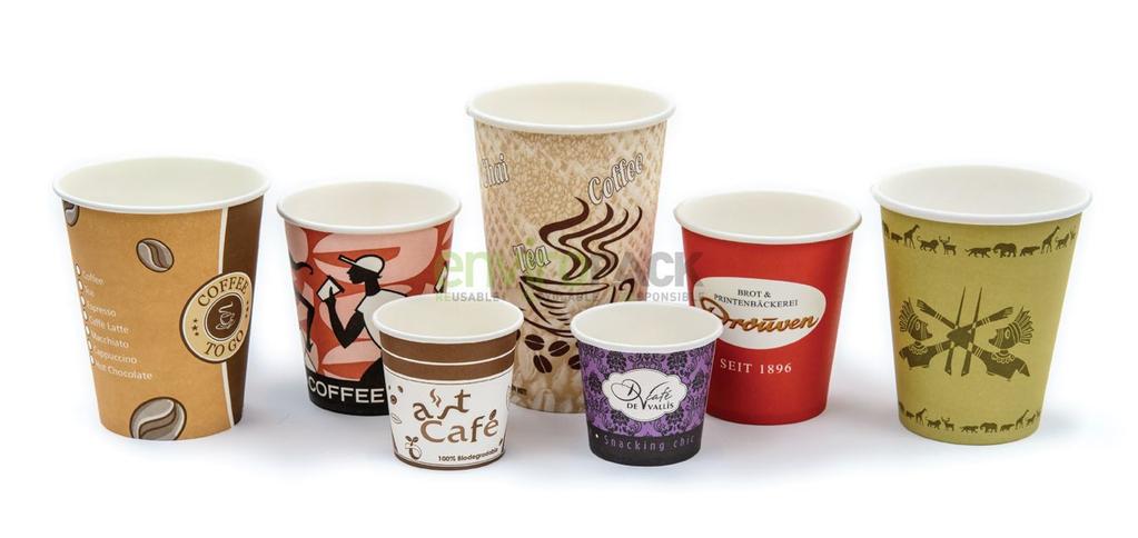we can print in white paper, or brown paper, and make any custom color cups. B.