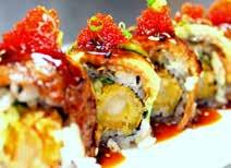 Chef's Specialty Rolls what s inside what s on top customer favorites green monster christmas Green Monster 13.