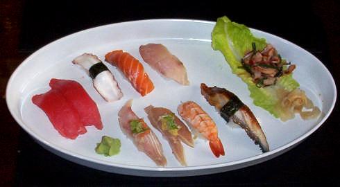 Chef s choice of today s 6 pcs Nigiri *No substitution please Served w/rice *No shrimp, only Veggie tempura available