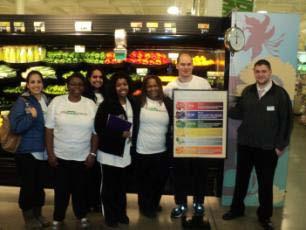information, meet with Fresh Grocer staff, are treated to live product