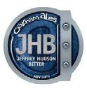 CASK ALES JEFFREY HUDSON BITTER A golden beer whose aroma is dominated by hops that give characteristic citrus notes. Hops and fruit on the palate are balanced by malt and a bitter taste.