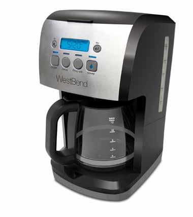 KITCHEN ELECTRICS 27 56911 12 CUP STEEP & BREW DRIP COFFEE MAKER The Steep & Brew s patented technology allows you to create a classic coffee brew, or the richest, boldest coffee at the touch of a
