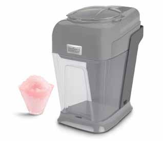 KITCHEN ELECTRICS 31 65042 PLATINUM SNOWBALL MACHINE Patented shaving technology turns ice cubes into fluffy, snowy treats.
